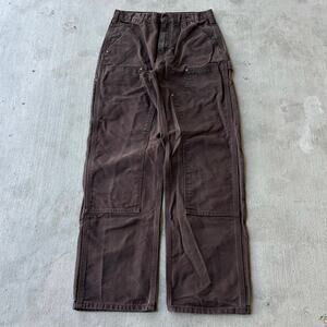 Vintage Y2K Carhartt DKB brown double knee work wear carpenter pants